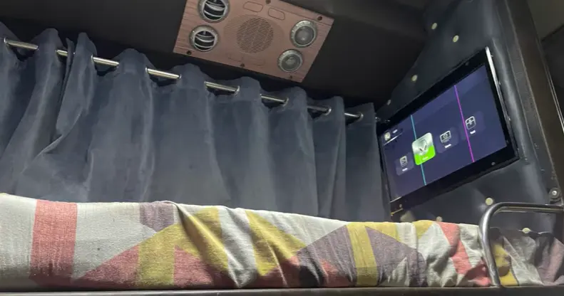 sleeper bus interior