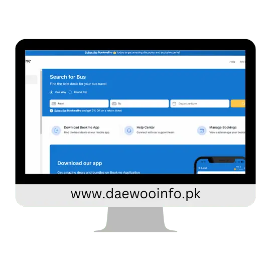 step1-open bookme.pk website for online seat booking