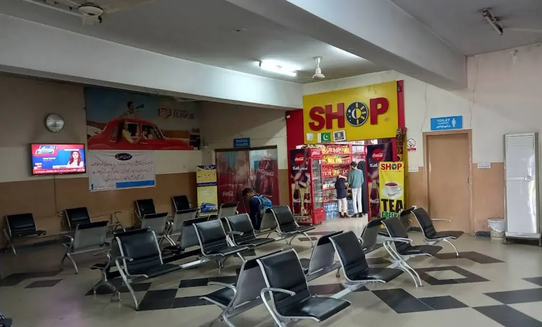 tuck shop and waiting area