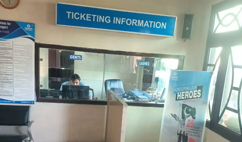 ticketing information counter