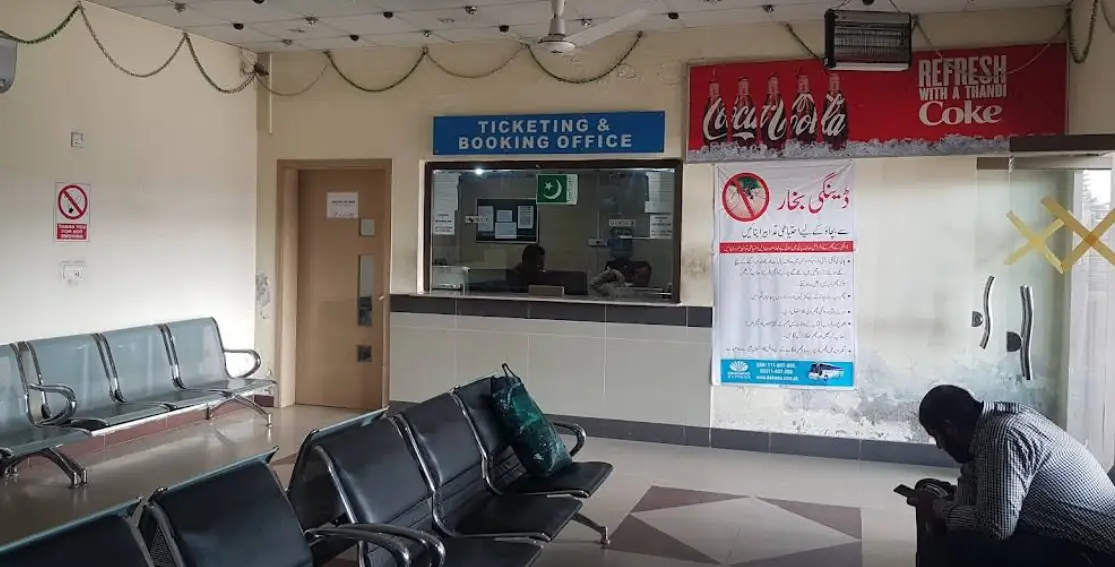 waiting area and ticket counter